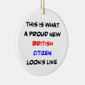 britse burger , trots nieuw keramisch ornament (Rechts)