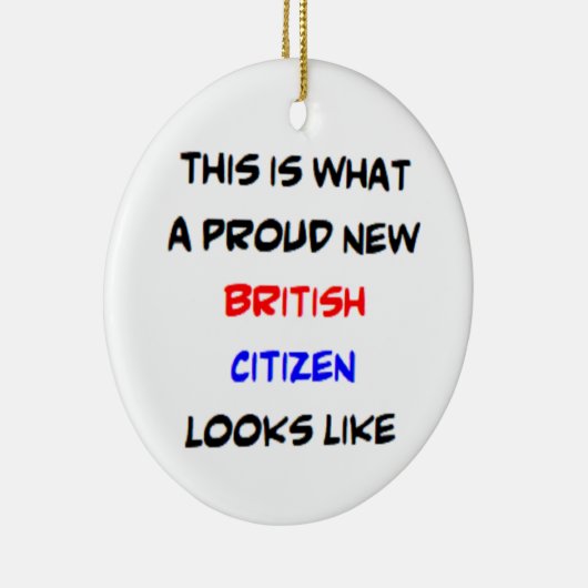 britse burger , trots nieuw keramisch ornament (Rechts)