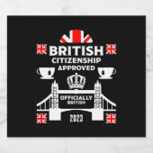 Britse burgerschapscadeaus bier etiket (Enkel label)