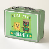 Britse Cheddar Cheese and Pickle liefhebbers Metal (Achterkant)