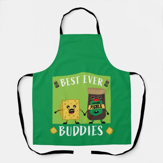 Britse Cheddar Cheese and Pickle-liefhebbers Schort (Voorkant)