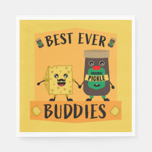 Britse Cheddar Cheese and Pickle-liefhebbers Servet