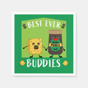 Britse Cheddar Cheese and Pickle-liefhebbers Servet