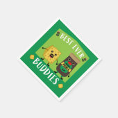 Britse Cheddar Cheese and Pickle-liefhebbers Servet (Hoek)