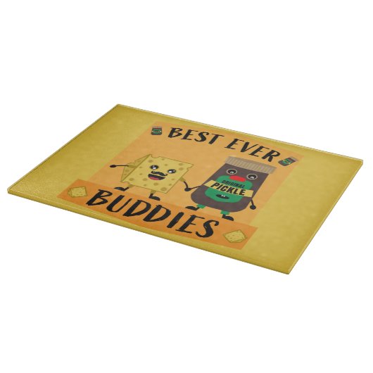 Britse Cheddar Cheese and Pickle-liefhebbers Snijplank (Hoek)