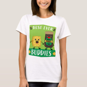 Britse Cheddar Cheese and Pickle-liefhebbers T-Shi T-shirt