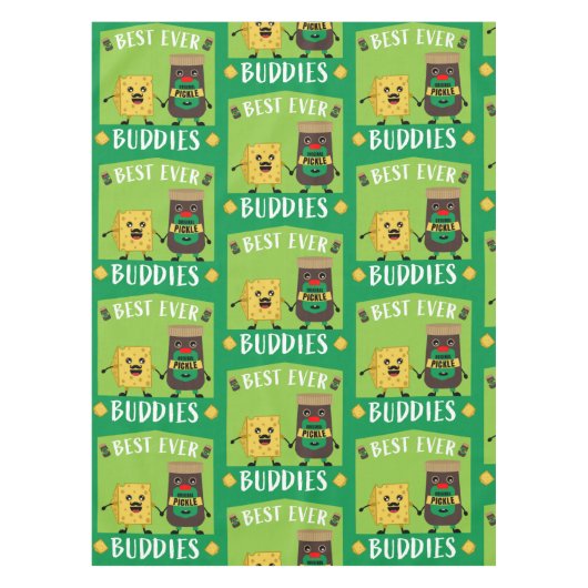 Britse Cheddar Cheese and Pickle-liefhebbers Tafelkleed (Voorkant)