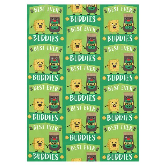 Britse Cheddar Cheese and Pickle-liefhebbers Tafelkleed (Voorkant)