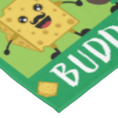 Britse Cheddar Cheese and Pickle-liefhebbers Tafelkleed (Gekanteld)