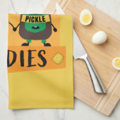 Britse Cheddar Cheese and Pickle-liefhebbers Theedoek (Quarter Fold)