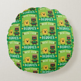 Britse Cheddar Kaas En Pickle liefhebbers Rond Kussen