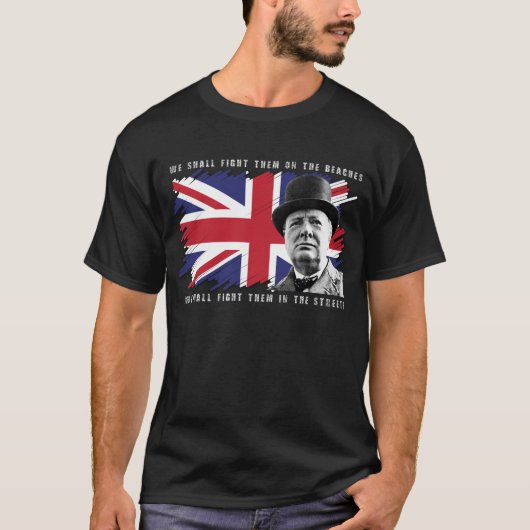 Britse Churchill Patriot T-shirt (Voorkant)