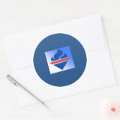 Britse Conservatieve Partij Oude Logo Ronde Sticker (Envelop)