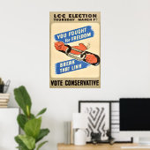 Britse Conservatieve Partij Poster Socialistisch (Thuiskantoor)