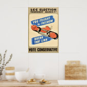 Britse Conservatieve Partij Poster Socialistisch (Keuken)