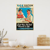 Britse Conservatieve Partij Verkiezingsposter Geef Poster (Keuken)
