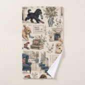 Britse Cottagecore Cockapoo Bad Handdoek (Handdoek)