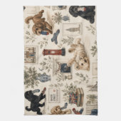 Britse Cottagecore Cockapoo Theedoek (Verticaal)