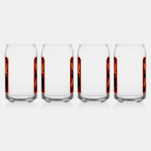 Britse dag van de strijdkrachten blikvorm glas (Links)