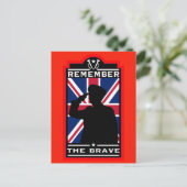 Britse dag van de strijdkrachten briefkaart (Staand voorkant)