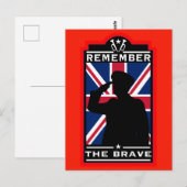 Britse dag van de strijdkrachten briefkaart (Voorkant / Achterkant)