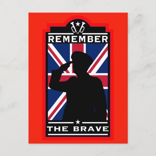 Britse dag van de strijdkrachten briefkaart (Voorkant)