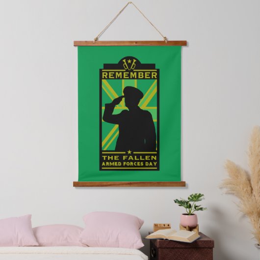 Britse dag van de strijdkrachten hangend wandkleed (Slaapkamer)
