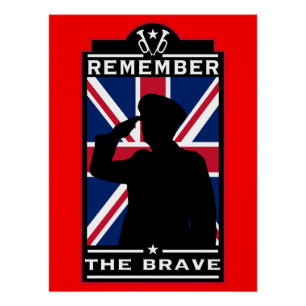 Britse dag van de strijdkrachten perfect poster
