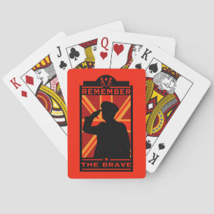 Britse dag van de strijdkrachten pokerkaarten