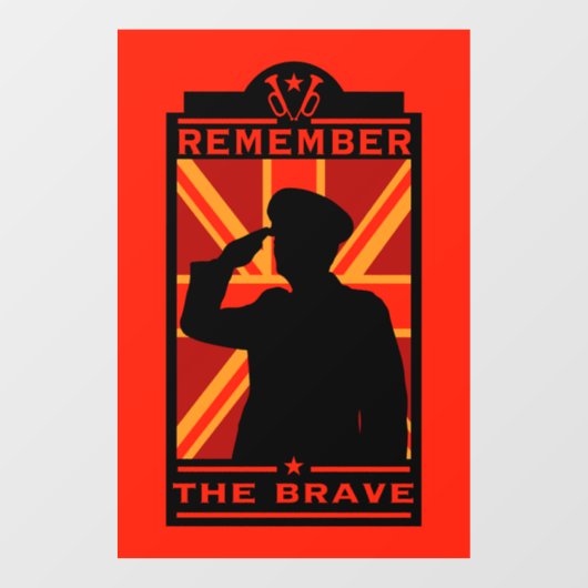 Britse dag van de strijdkrachten raamsticker (Vel)