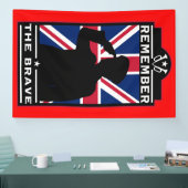 Britse dag van de strijdkrachten spandoek (Beurs)