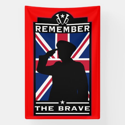 Britse dag van de strijdkrachten spandoek (Verticaal)