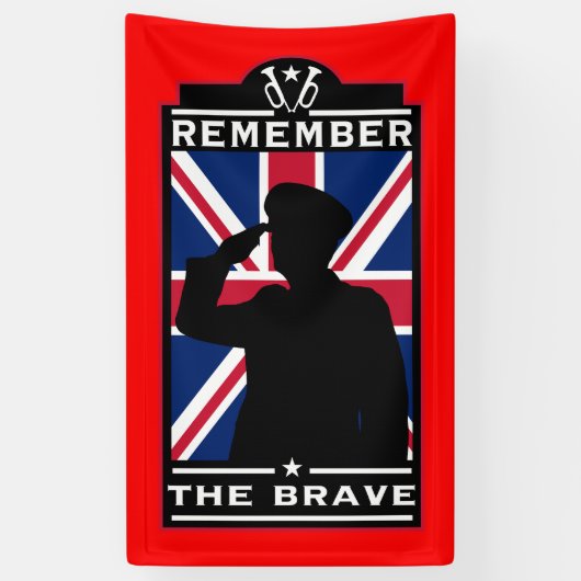 Britse dag van de strijdkrachten spandoek (Verticaal)