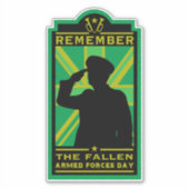 Britse dag van de strijdkrachten sticker (Voorkant)