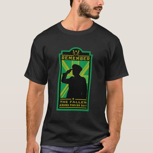 Britse dag van de strijdkrachten t-shirt (Voorkant)