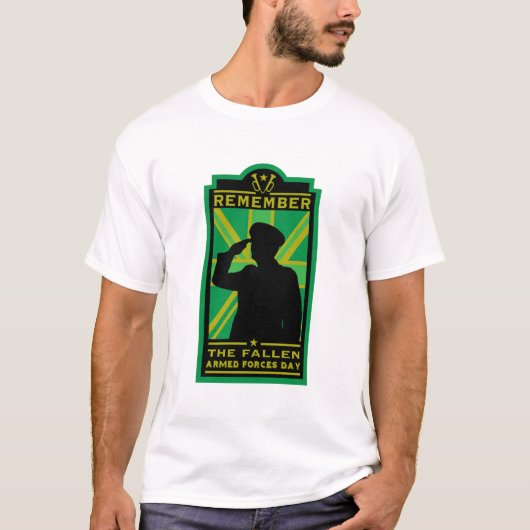 Britse dag van de strijdkrachten t-shirt (Voorkant)