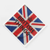 Britse dingen papieren servetten (Hoek)