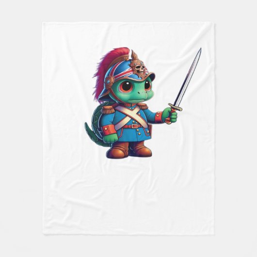 Britse Dragoon Verdediger Halloween's Koninklijke Fleece Deken (Voorkant)