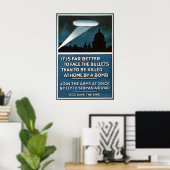 Britse Eerste Wereldoorlog Propagandaposter Zeppel Poster (Thuiskantoor)