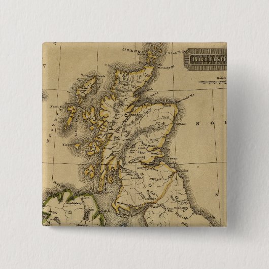 Britse eilanden 2 vierkante button 5,1 cm (Voorkant)