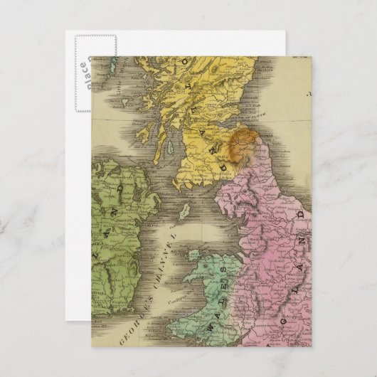 Britse eilanden 3 briefkaart (Voorkant / Achterkant)