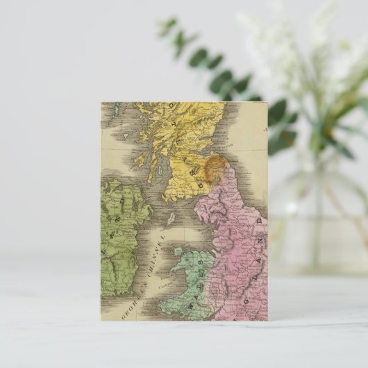 Britse eilanden 3 briefkaart (Staand voorkant)