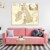 Britse eilanden 3 canvas afdruk (Insitu (Woonkamer))