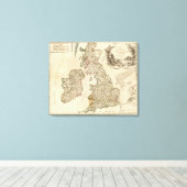 Britse eilanden 3 canvas afdruk (Insitu (Houten vloer))