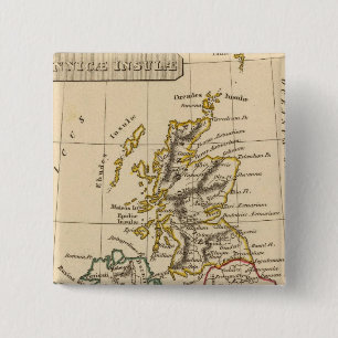 Britse eilanden 3 vierkante button 5,1 cm