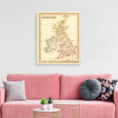 Britse eilanden 4 canvas afdruk (Insitu (Woonkamer))