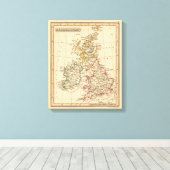 Britse eilanden 4 canvas afdruk (Insitu (Houten vloer))