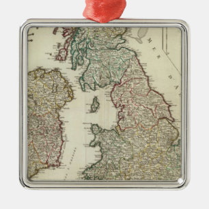 Britse eilanden 4 metalen ornament