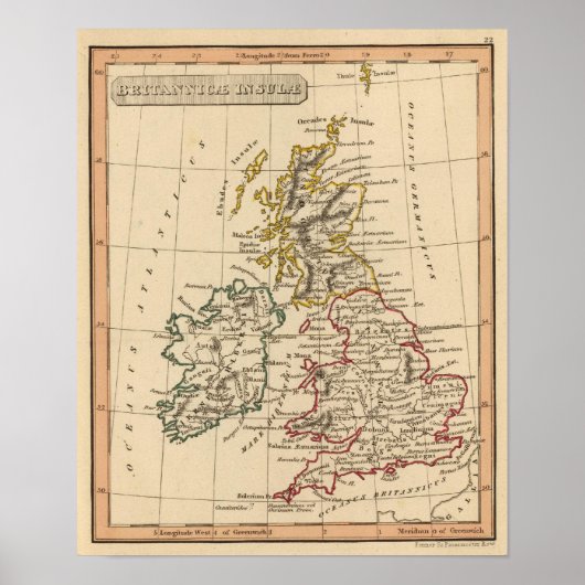 Britse eilanden 4 poster (Voorkant)