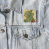 Britse eilanden 4 vierkante button 5,1 cm (In situ)